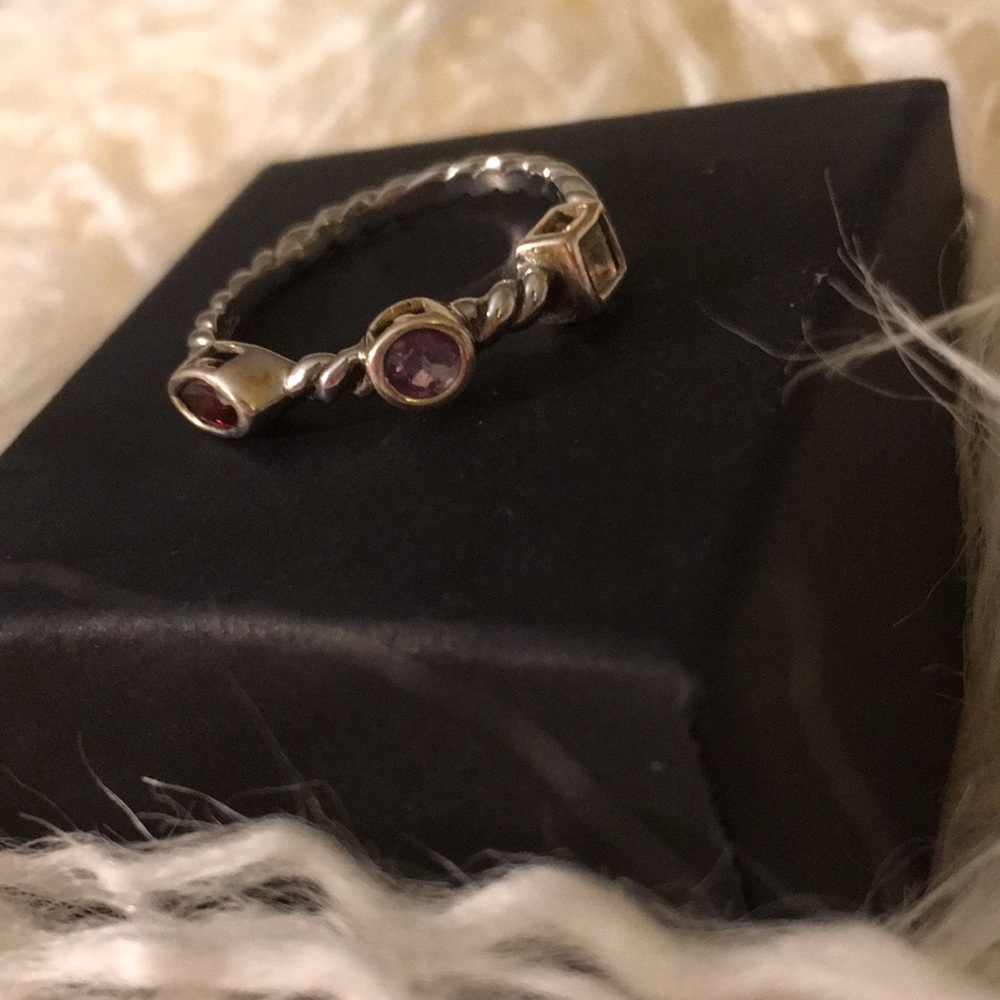 Sterling Silver Stackable Gemstone Rings - image 7